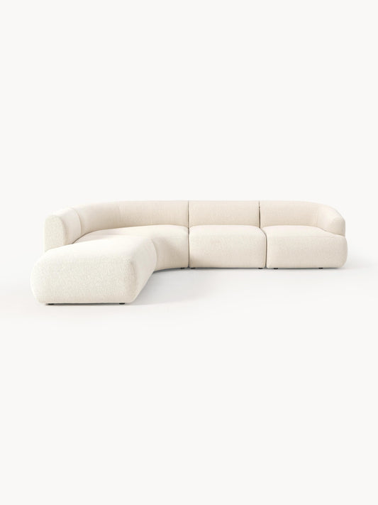 Galeriebild 1 - Modulares Bouclé-Ecksofa Sofia (4-Sitzer)