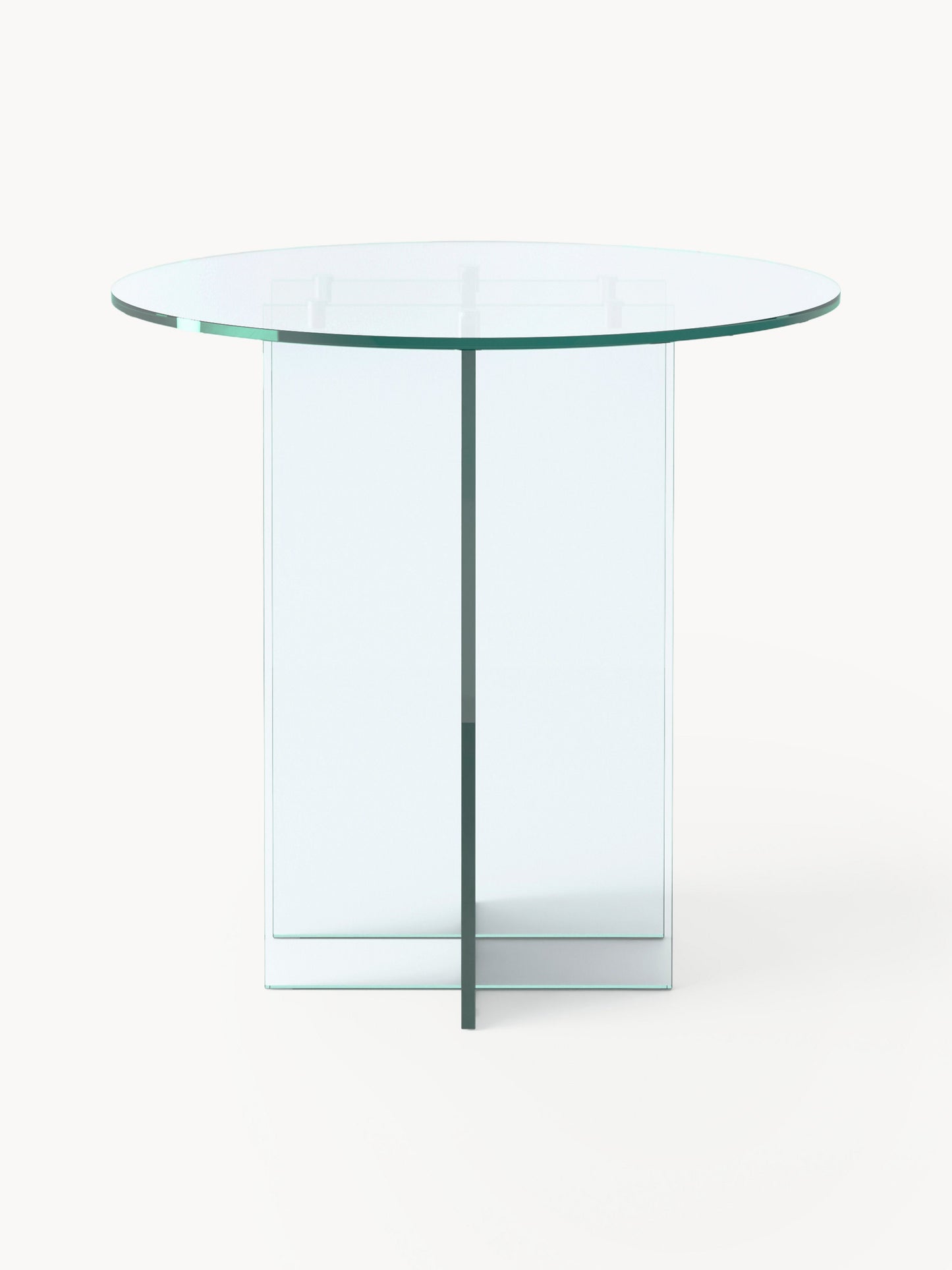 Runder Esstisch Anouk aus Glas, in verschiedenen Größen