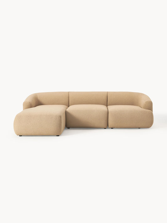 Galeriebild 1 - Modulares Bouclé-Ecksofa Sofia (3-Sitzer)