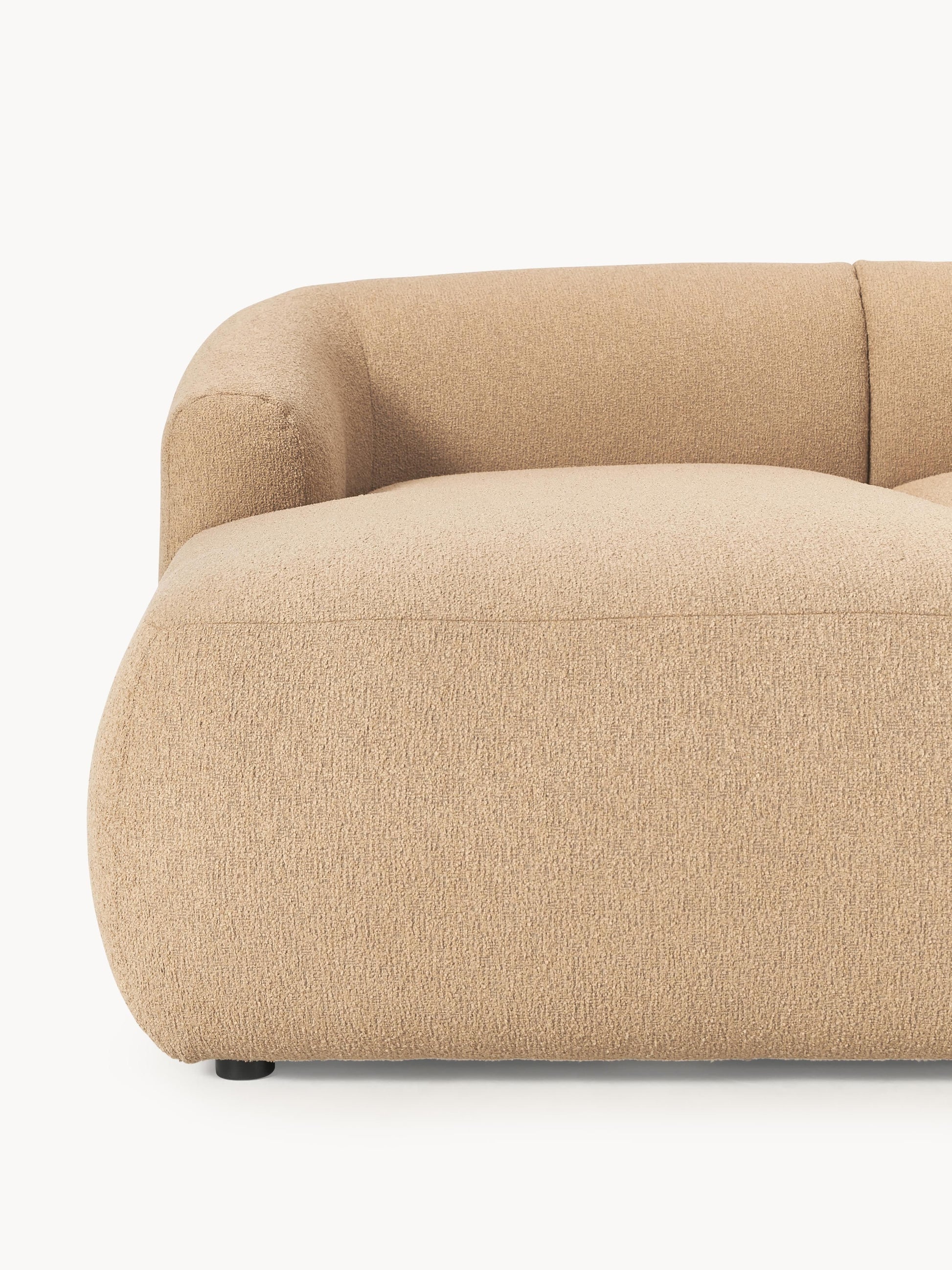 Modulares Bouclé-Ecksofa Sofia (3-Sitzer)