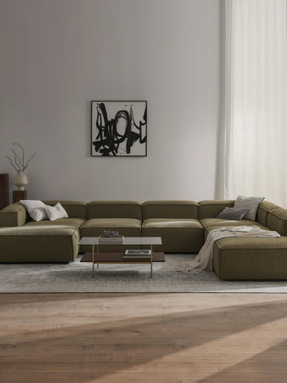 Modulares XL Sofa Lennon aus Bouclé