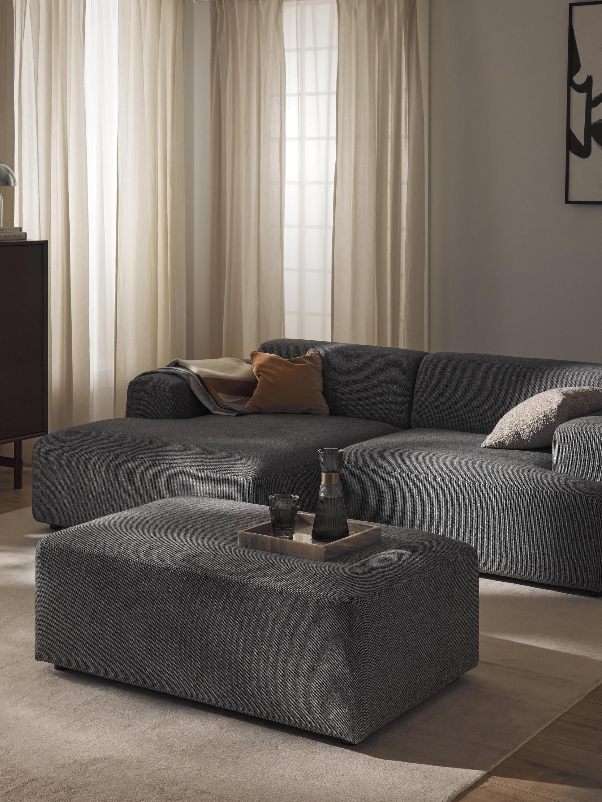 XL Sofa-Hocker Melva, B 116 x T 72 cm