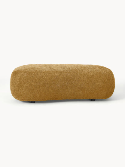 XL-Hocker Alba aus Teddy-Bouclé