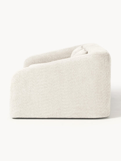 Schlafsofa Eliot (3-Sitzer) aus Teddy-Bouclé
