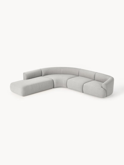 Modulares Bouclé-Ecksofa Sofia (4-Sitzer)