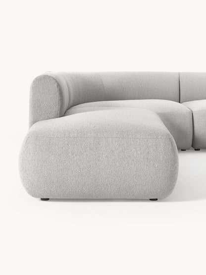 Modulares Bouclé-Ecksofa Sofia (4-Sitzer)