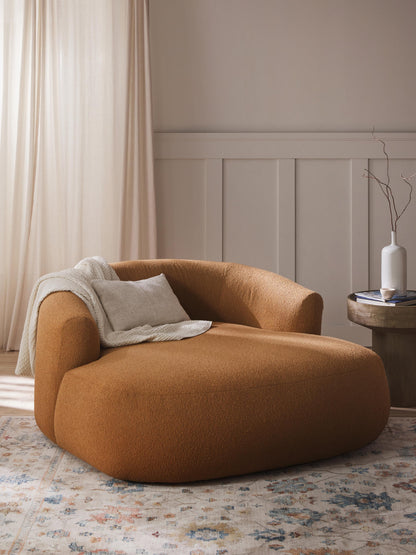 Bouclé-XL-Loungesessel Sofia