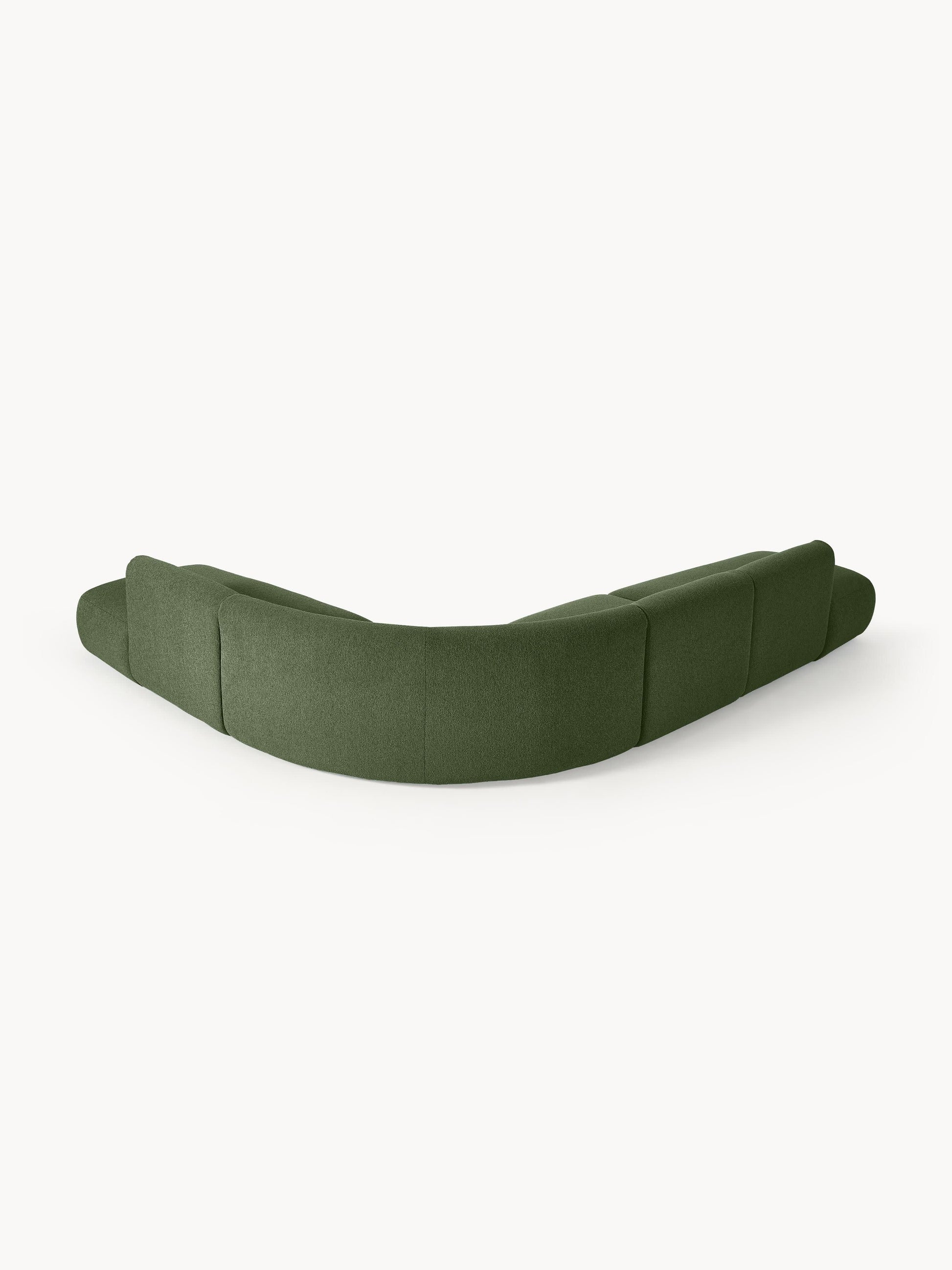 Modulares Bouclé-Ecksofa Sofia (4-Sitzer)