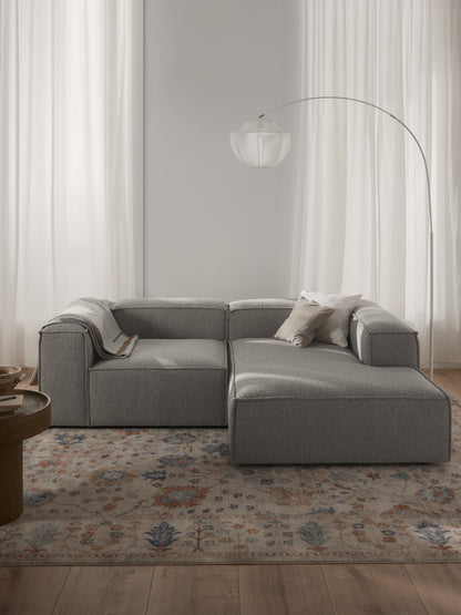 Modulares Bouclé-Ecksofa Lennon (2-Sitzer)