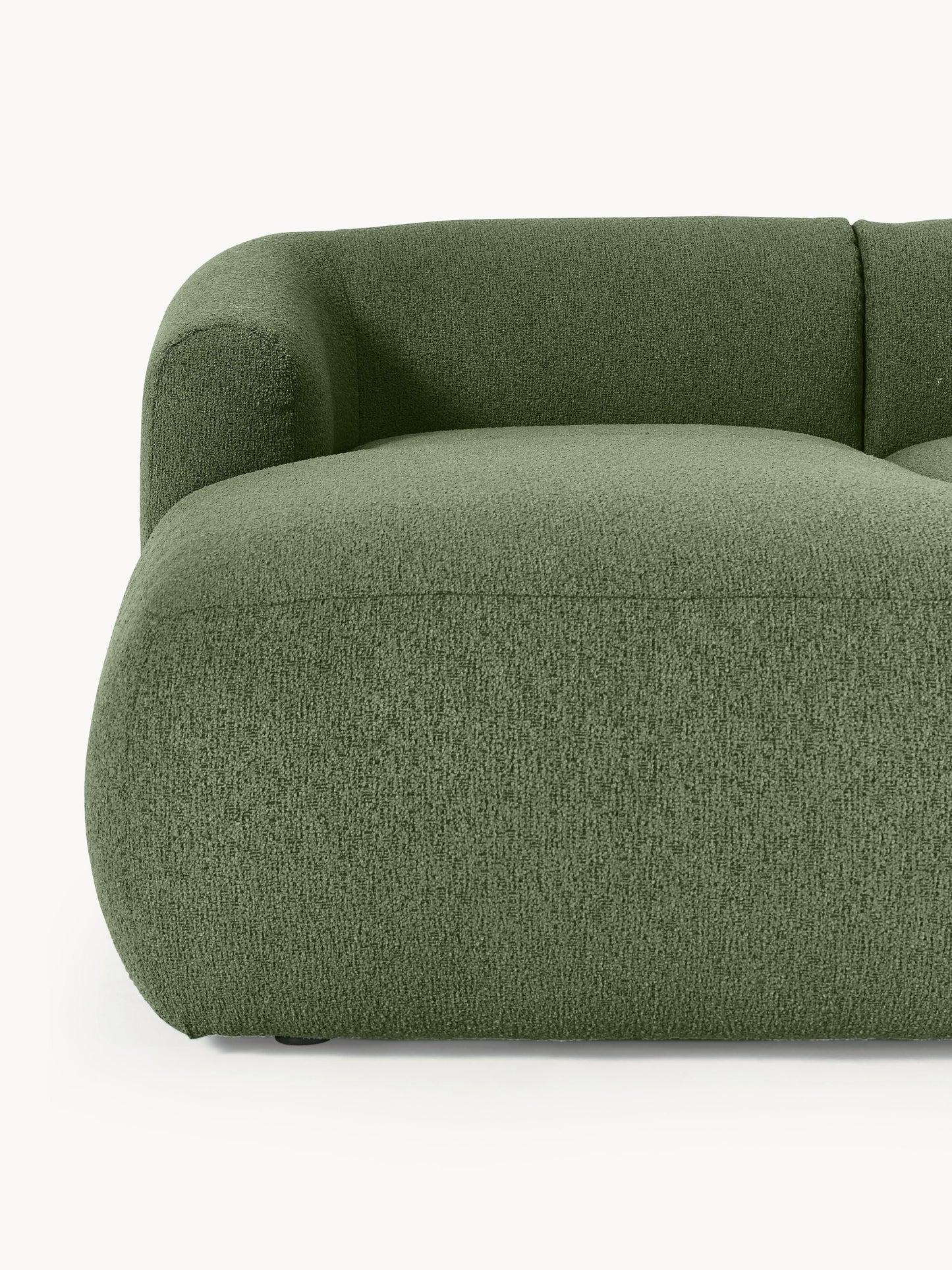 Modulares Bouclé-Ecksofa Sofia (3-Sitzer)