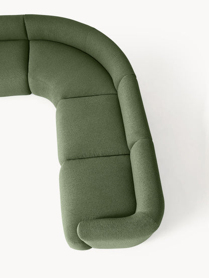 Modulares Bouclé-Ecksofa Sofia (4-Sitzer)