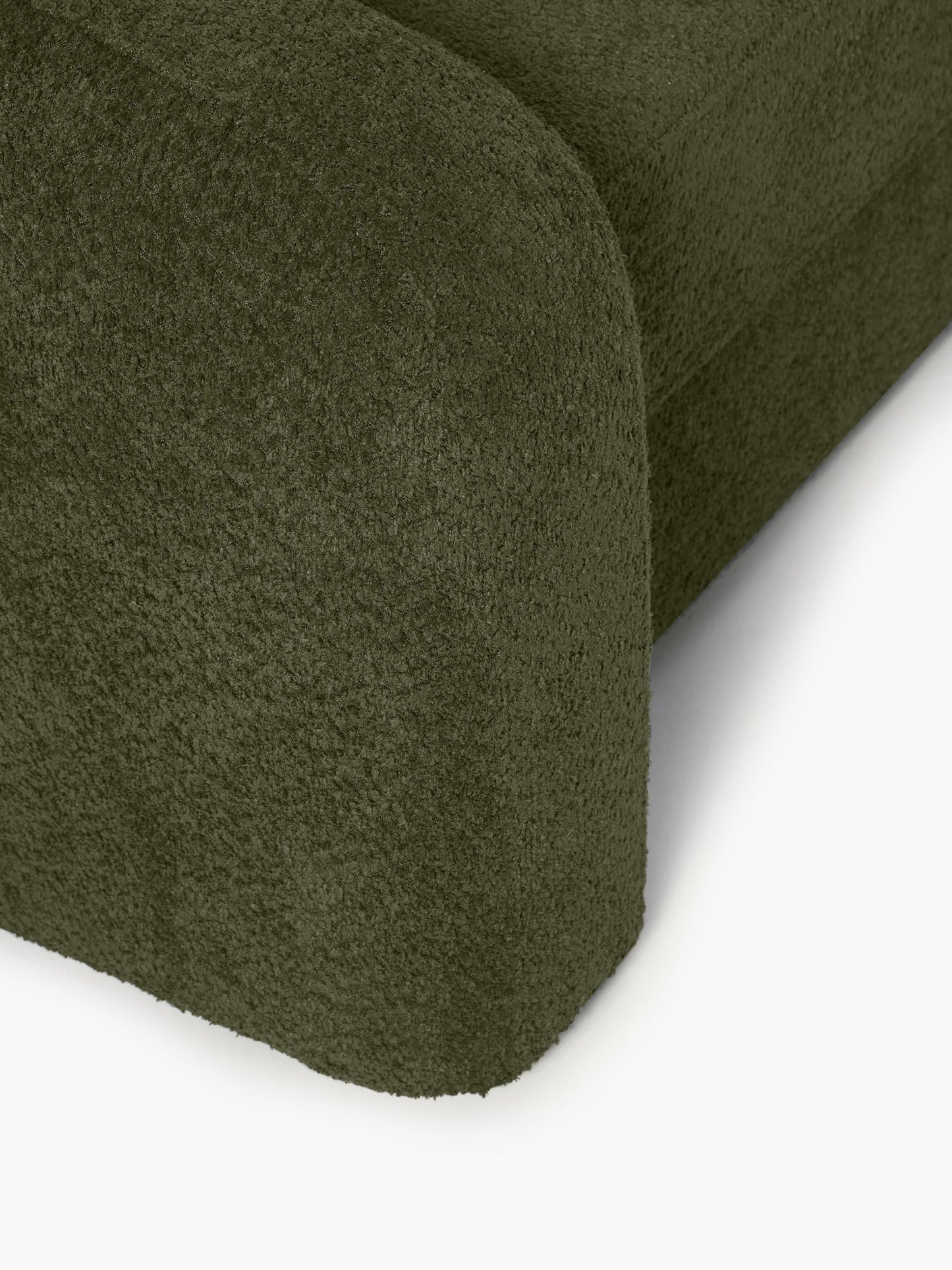 Schlafsofa Eliot (3-Sitzer) aus Teddy-Bouclé
