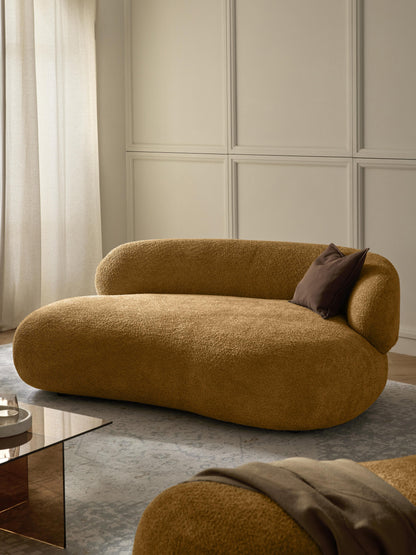 Sofa Alba (2-Sitzer) aus Teddy-Bouclé