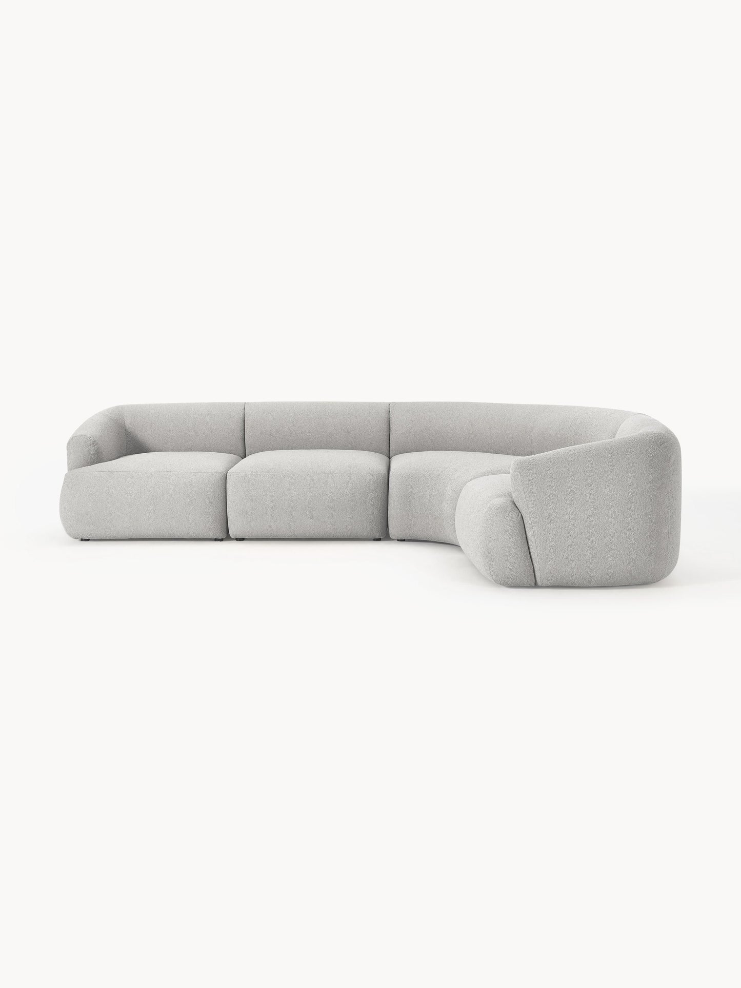 Galeriebild 1 - Modulares Bouclé-Ecksofa Sofia (4-Sitzer)