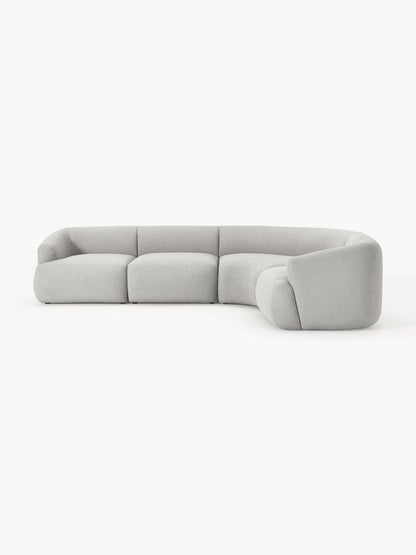 Galeriebild 1 - Modulares Bouclé-Ecksofa Sofia (4-Sitzer)