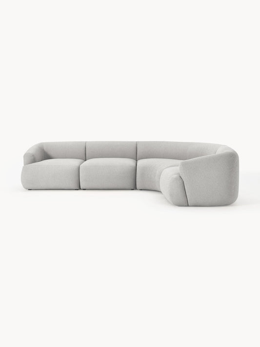 Galeriebild 1 - Modulares Bouclé-Ecksofa Sofia (4-Sitzer)