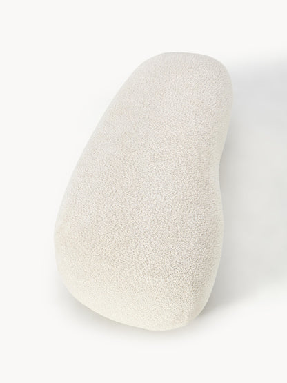 XL-Hocker Alba aus Teddy-Bouclé