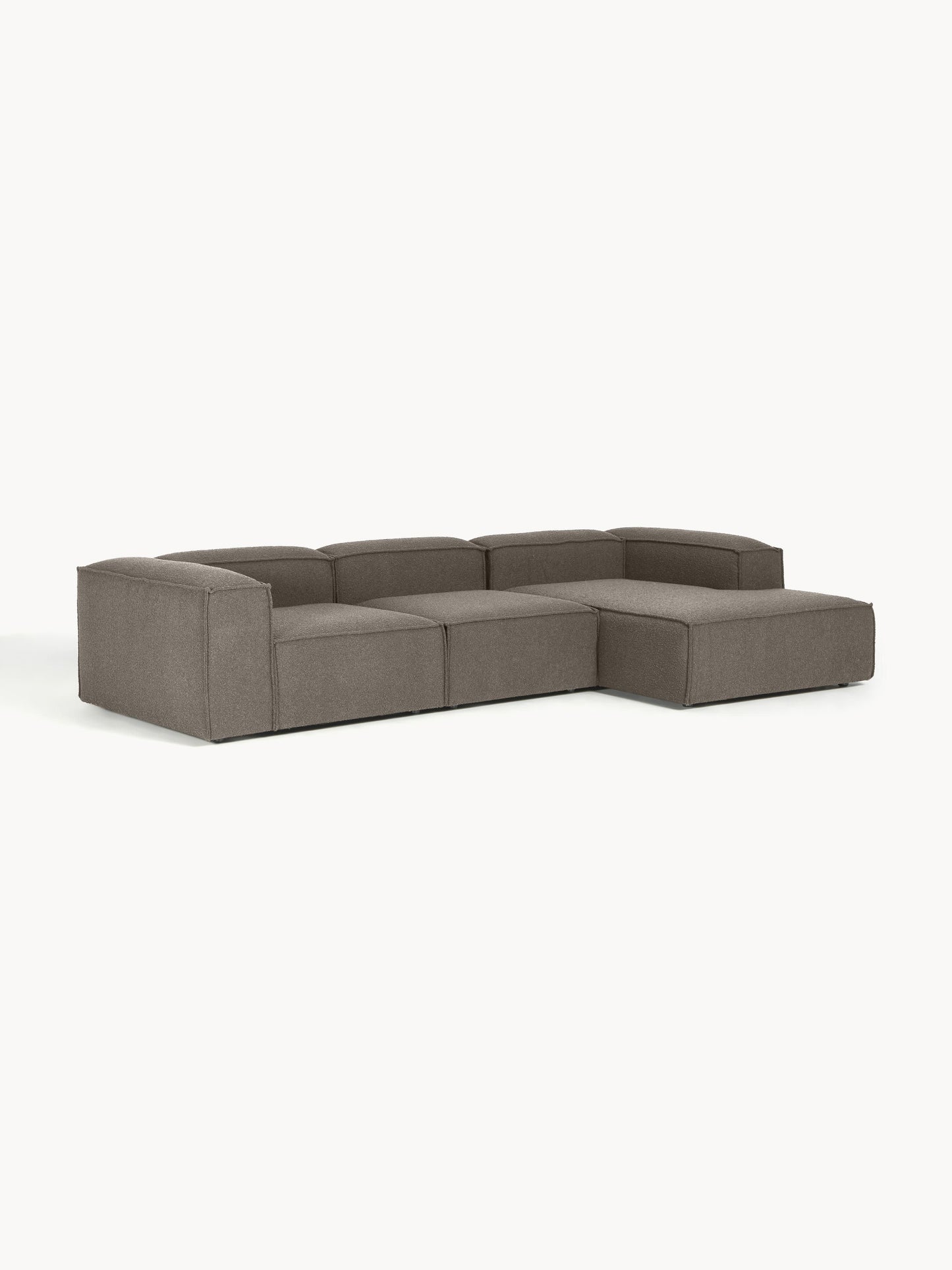 Modulares Bouclé-Ecksofa Lennon (4-Sitzer)