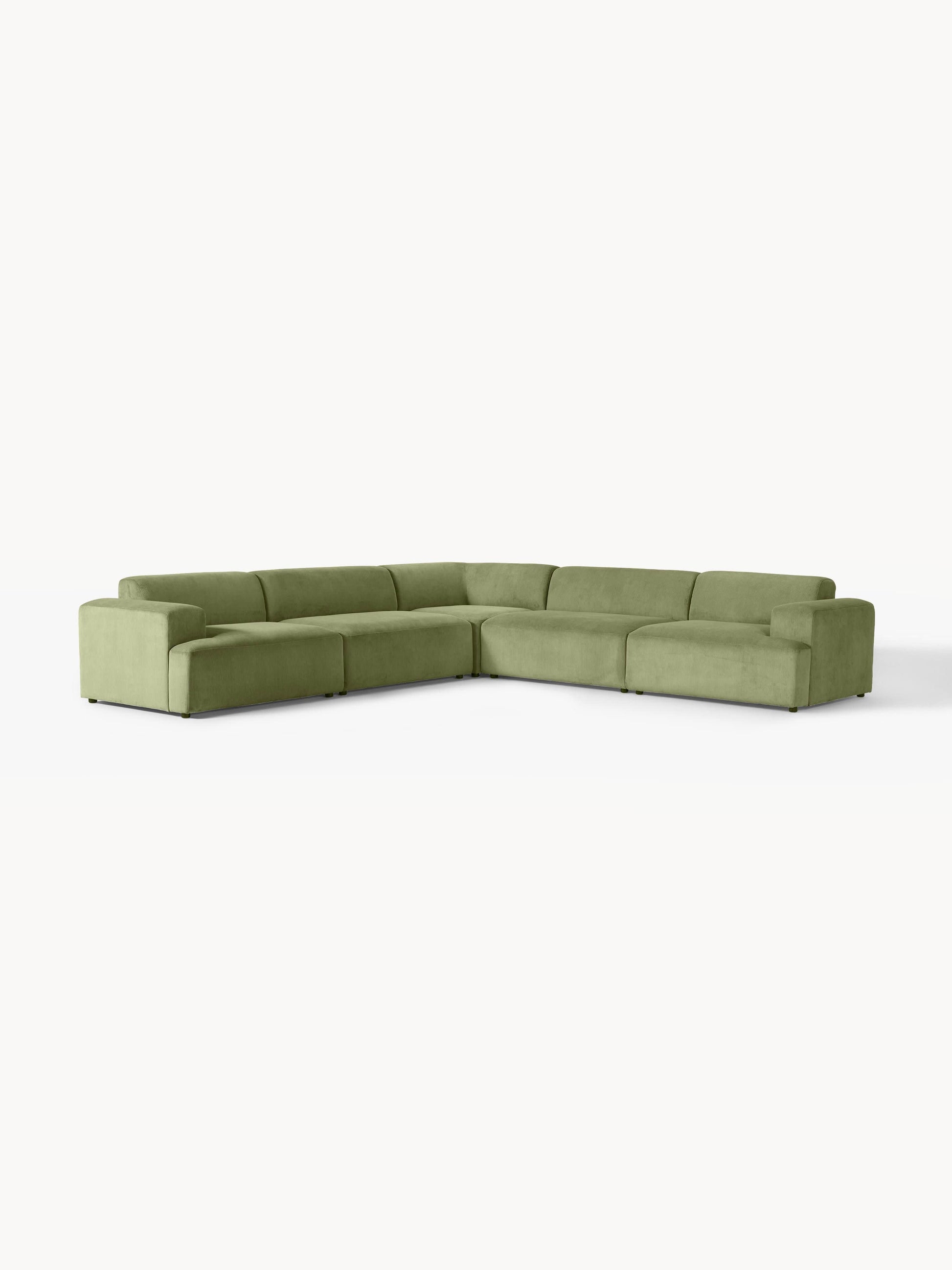 Cord-Ecksofa Melva (4-Sitzer)