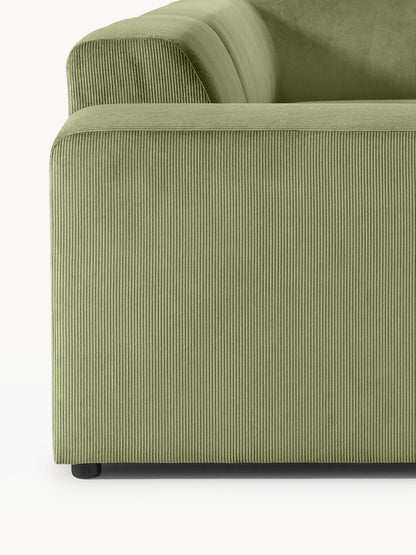 Cord-Ecksofa Melva (4-Sitzer)