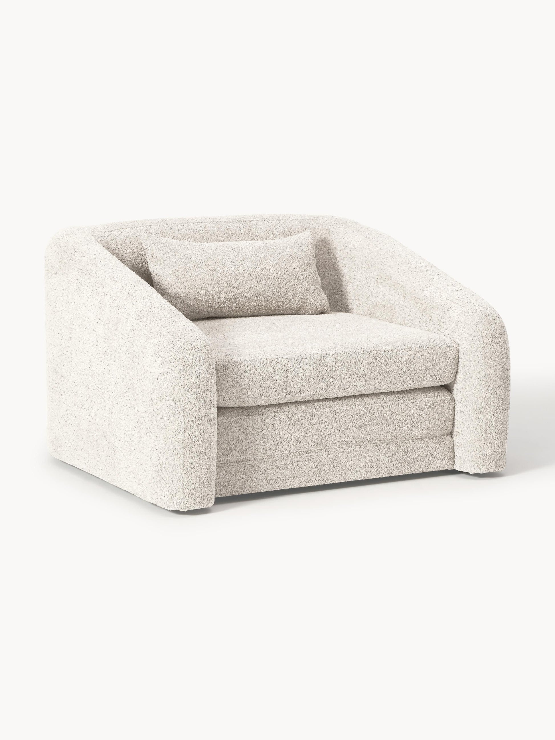 Galeriebild 1 - Schlafsessel Eliot aus Teddy-Bouclé