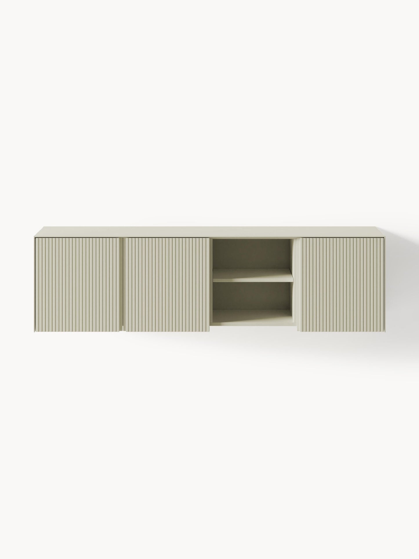 Lowboard Shea mit geriffelter Front