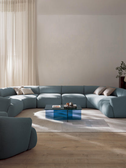 Modulares Bouclé-XL-Sofa Sofia