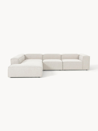 Modulares XL-Ecksofa Lennon (4-Sitzer) aus Bouclé