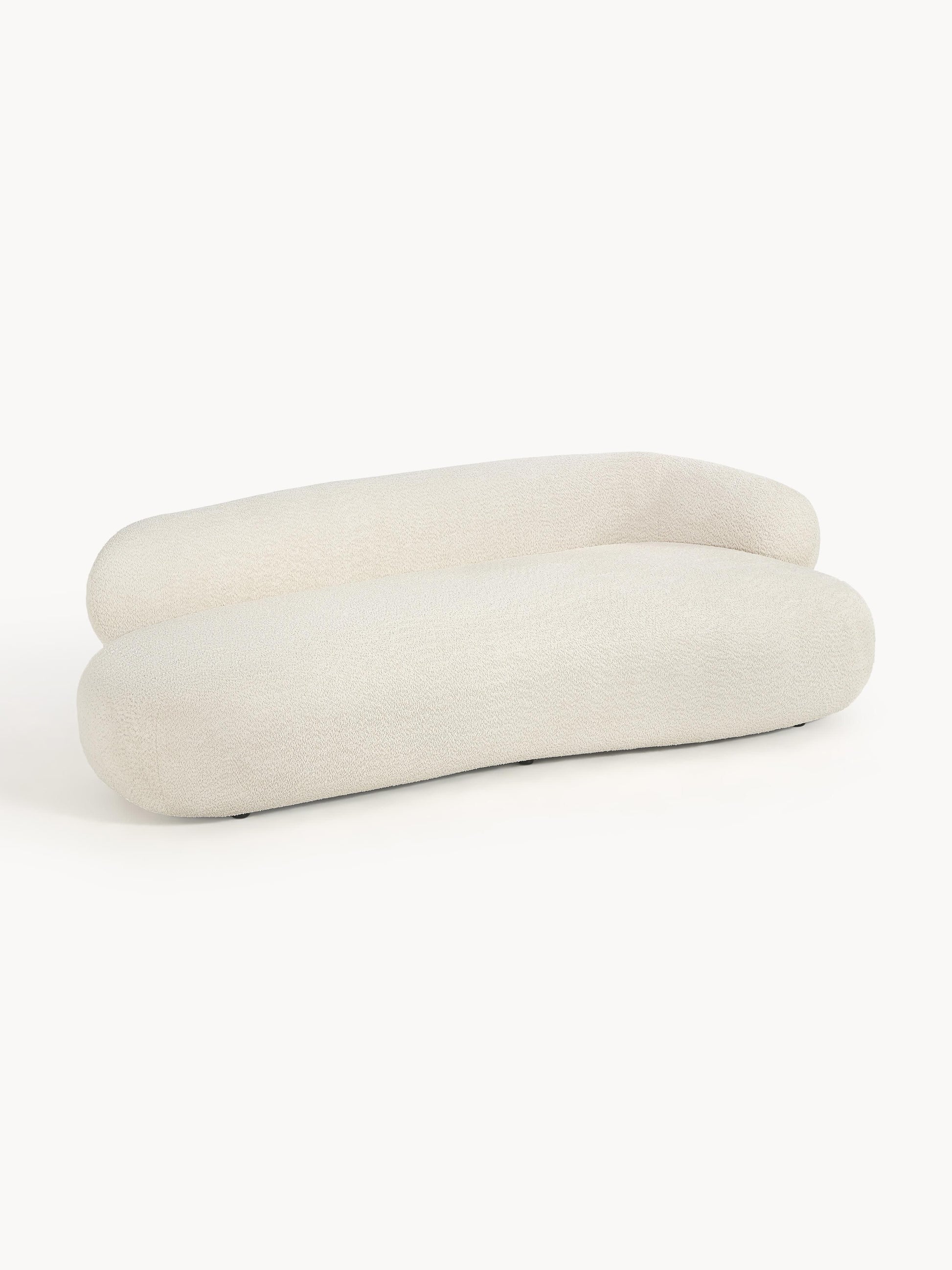 Sofa Alba (3-Sitzer) aus Teddy-Bouclé