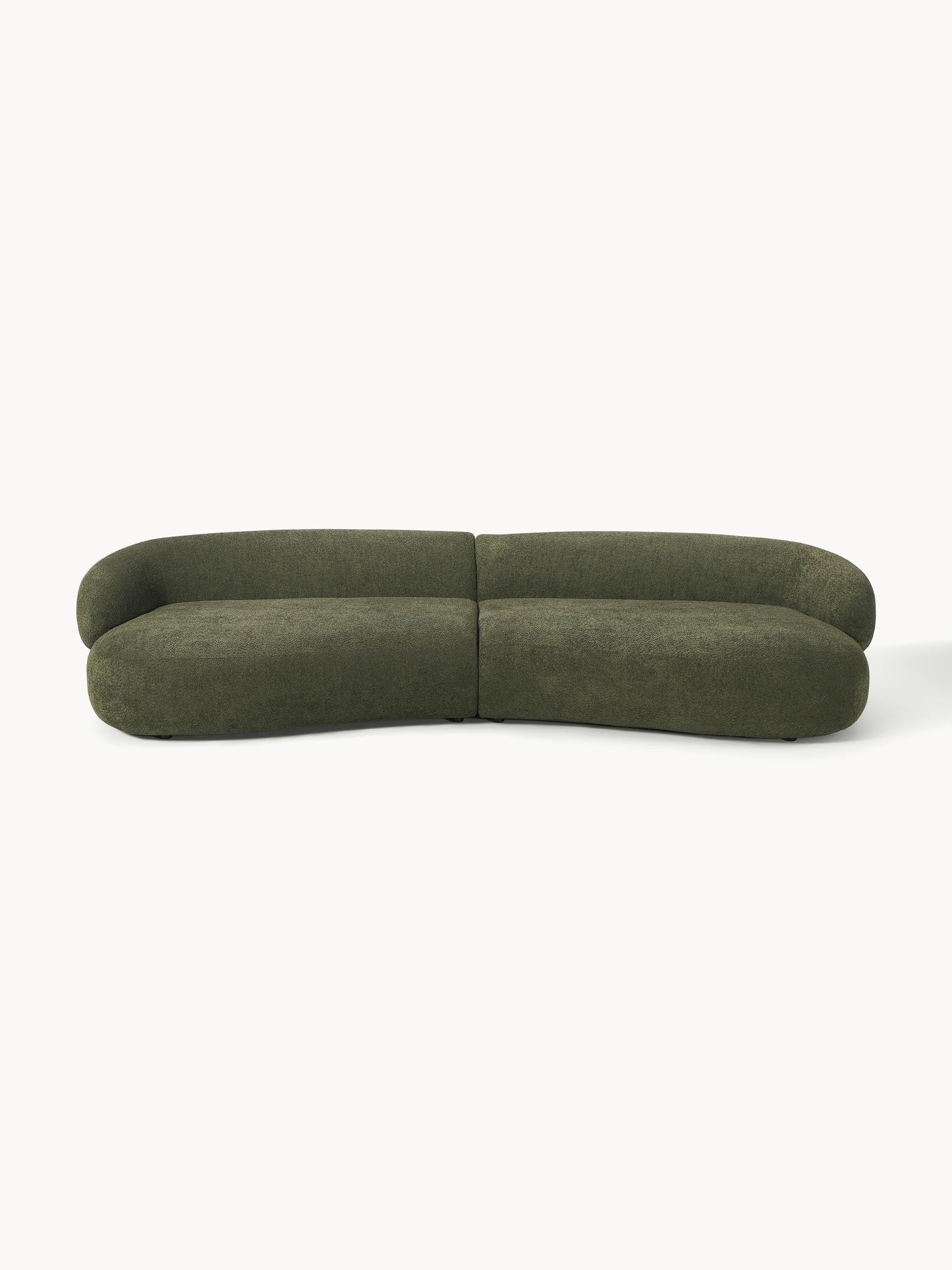 Galeriebild 1 - Sofa Alba (4-Sitzer) aus Teddy-Bouclé