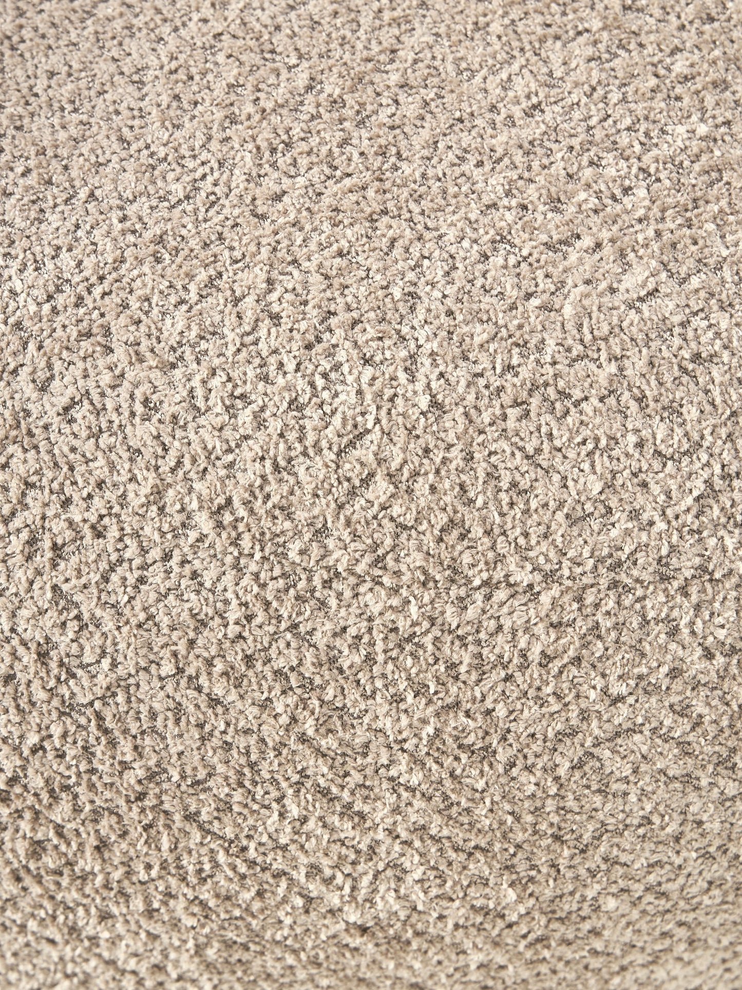 XL-Hocker Alba aus Teddy-Bouclé