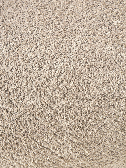 XL-Hocker Alba aus Teddy-Bouclé