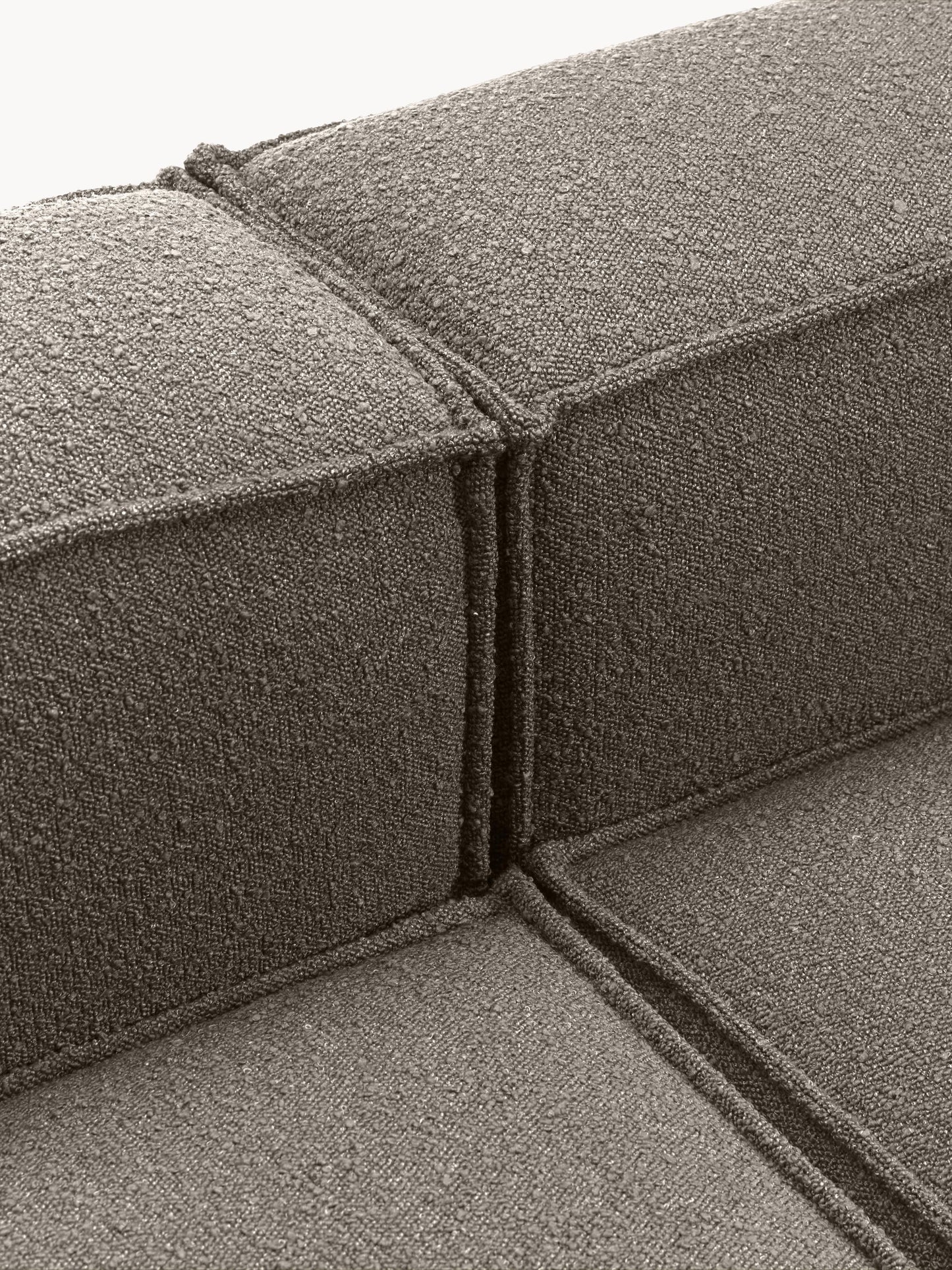 Modulare Ottomane Lennon aus Bouclé
