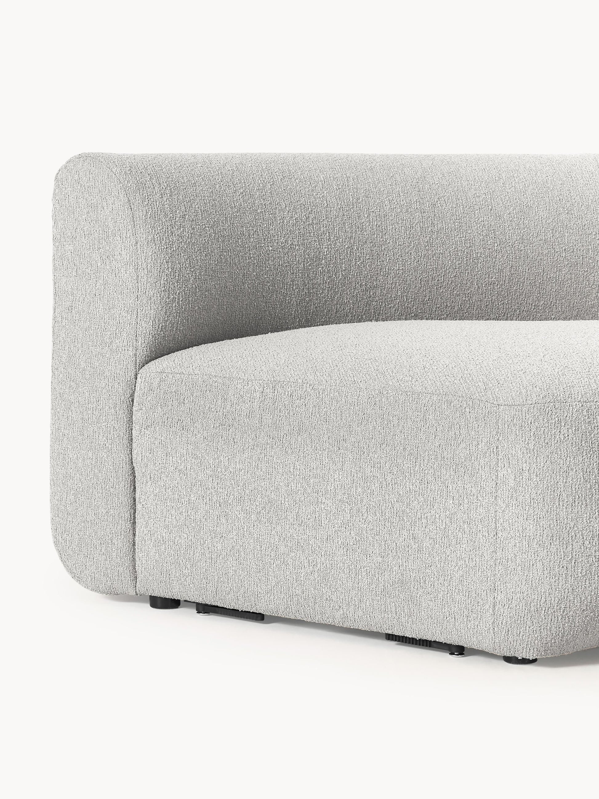 Rundes Bouclé-Eckmodul Sofia
