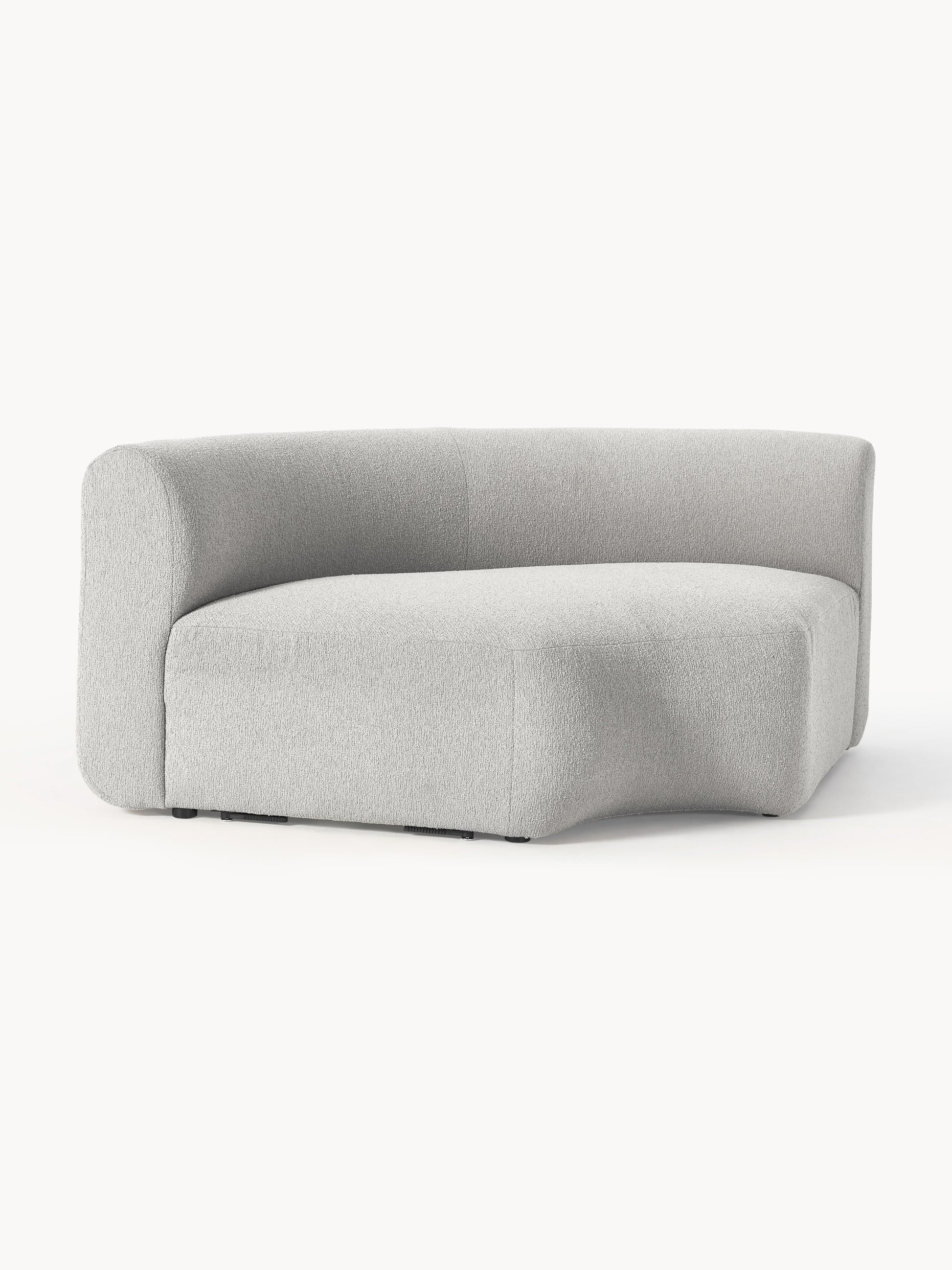 Rundes Bouclé-Eckmodul Sofia
