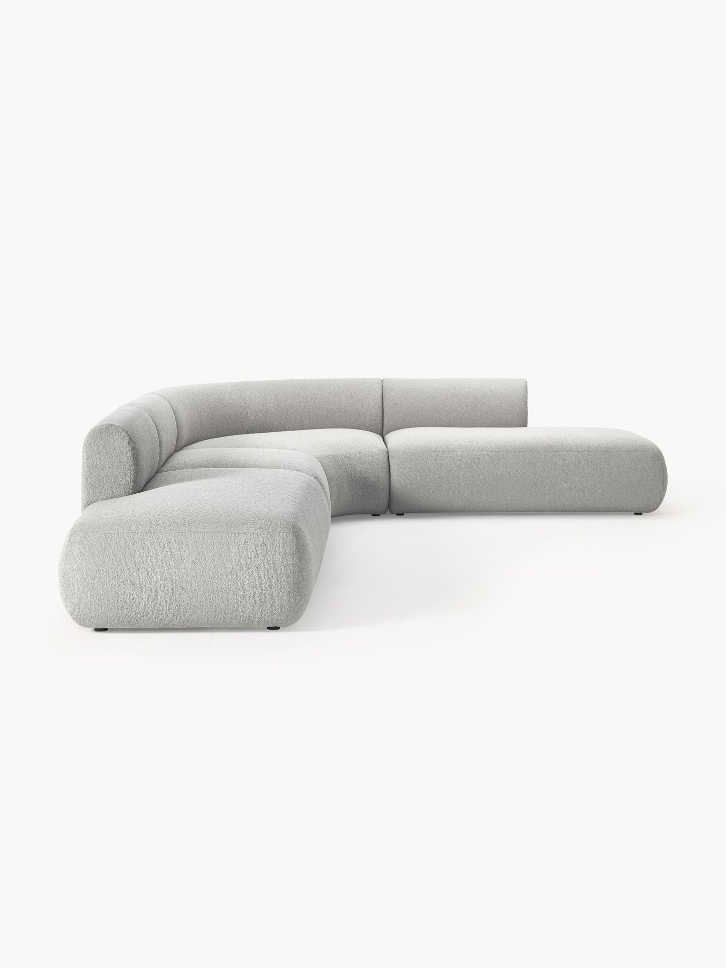 Modulares Bouclé-Ecksofa Sofia (4-Sitzer)