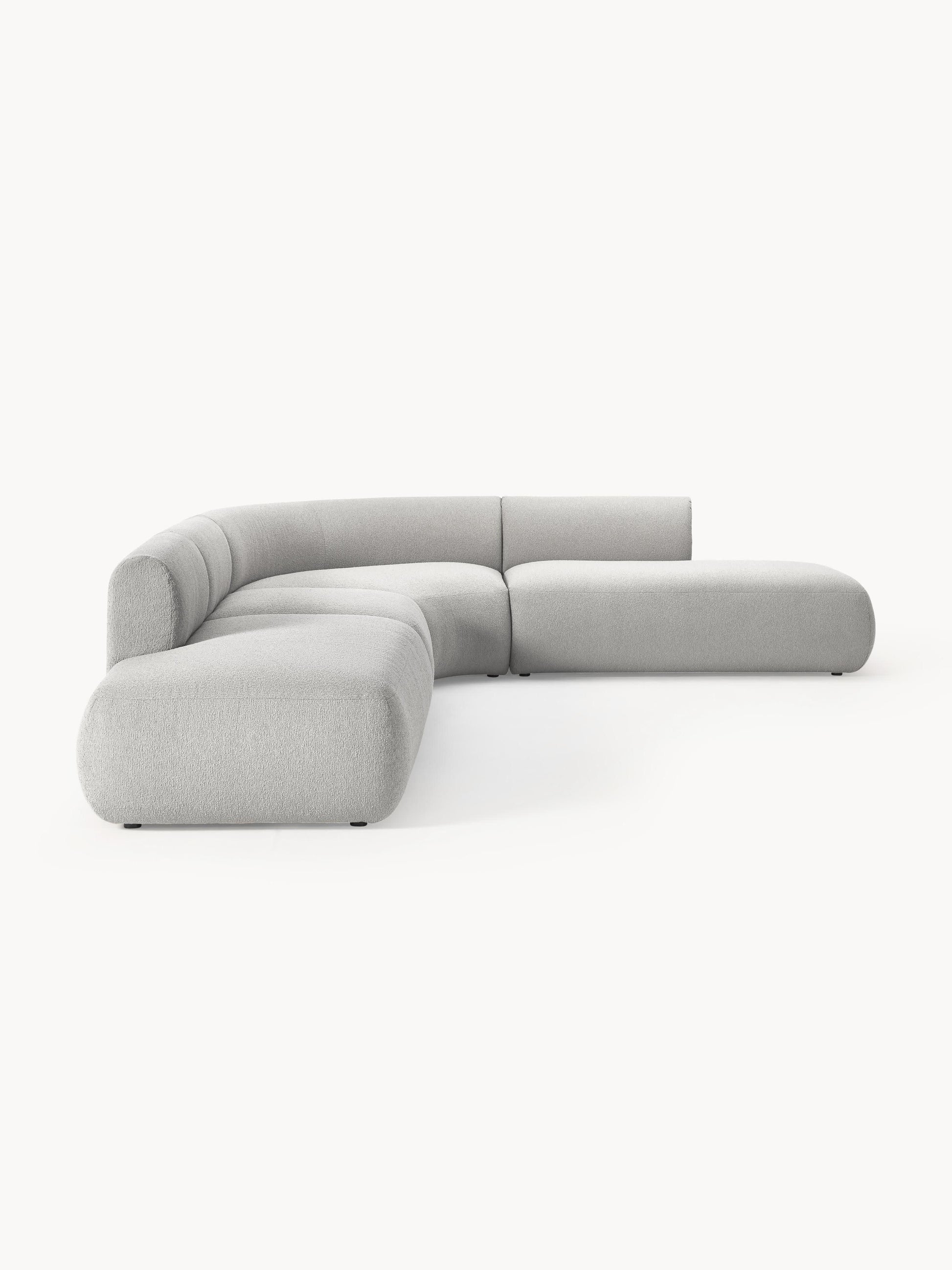 Modulares Bouclé-Ecksofa Sofia (4-Sitzer)