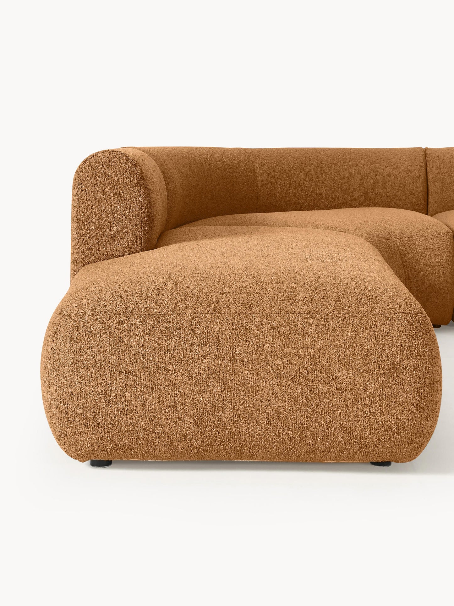 Modulares Bouclé-Ecksofa Sofia (4-Sitzer)