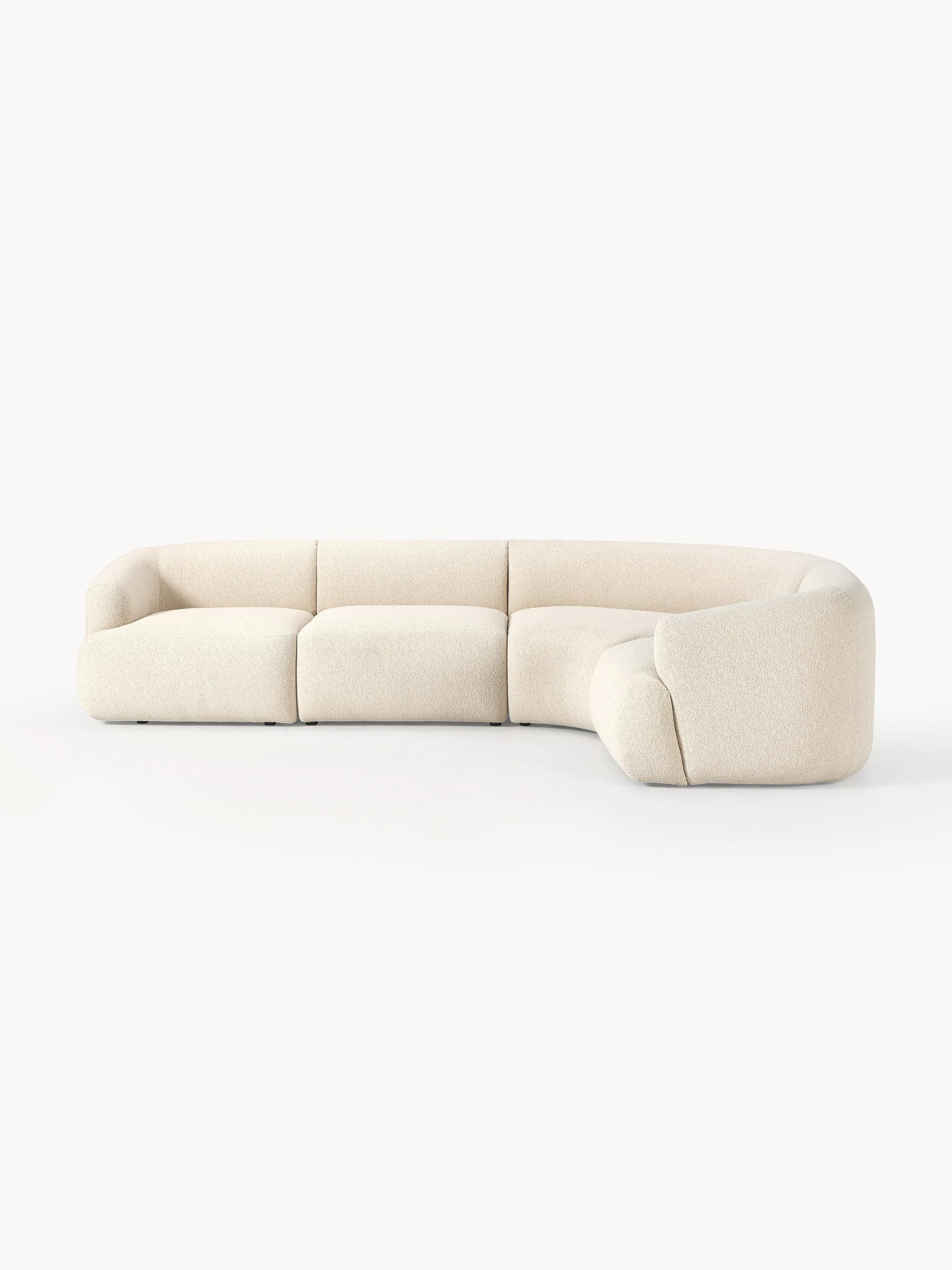 Galeriebild 1 - Modulares Bouclé-Ecksofa Sofia (4-Sitzer)
