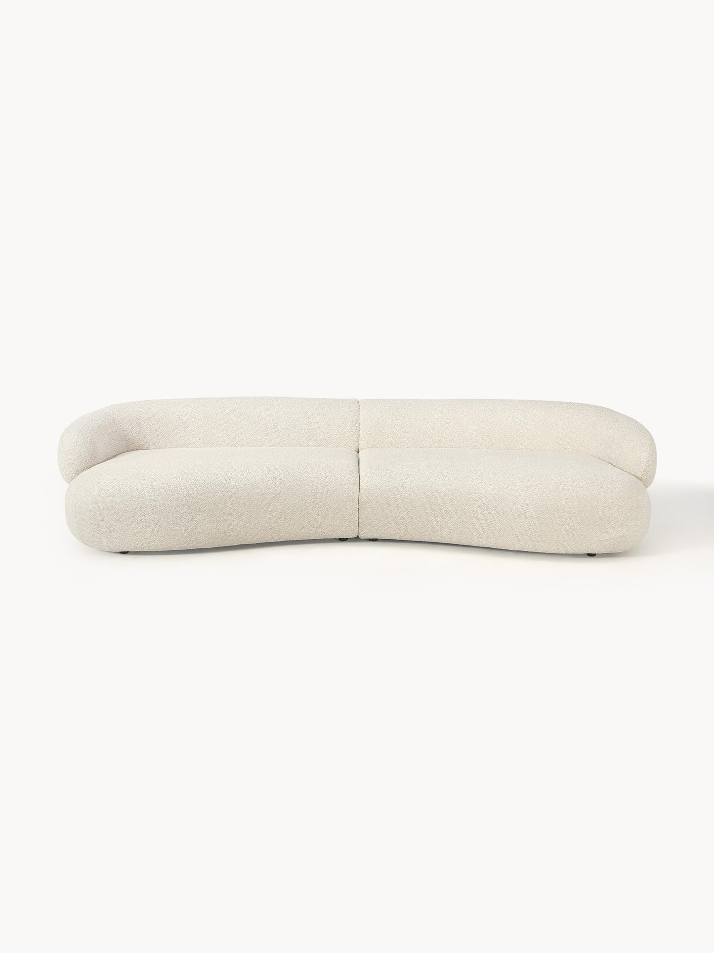 Galeriebild 1 - Sofa Alba (4-Sitzer) aus Teddy-Bouclé