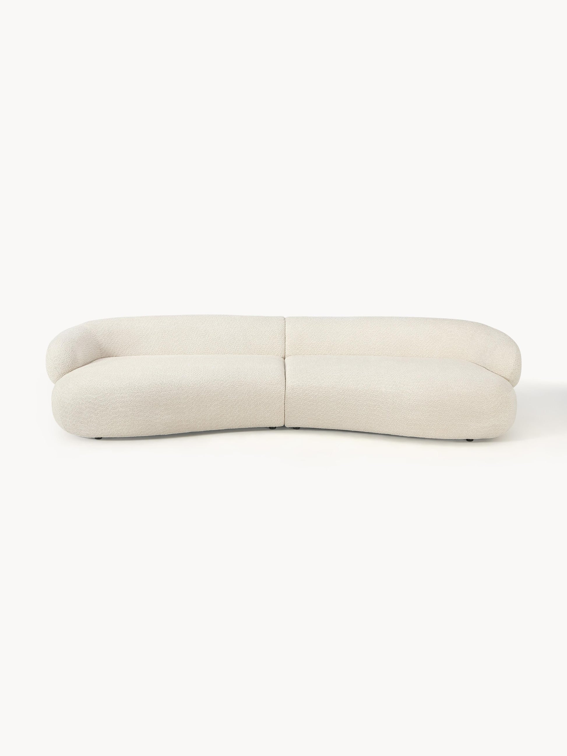 Galeriebild 1 - Sofa Alba (4-Sitzer) aus Teddy-Bouclé