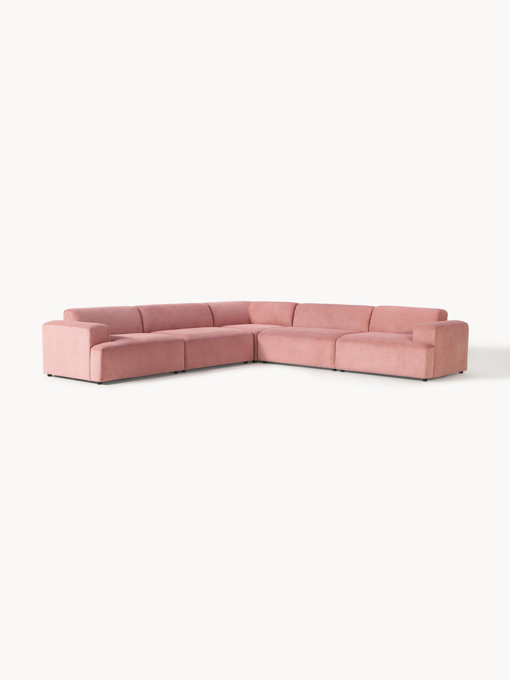 Cord-Ecksofa Melva (4-Sitzer)