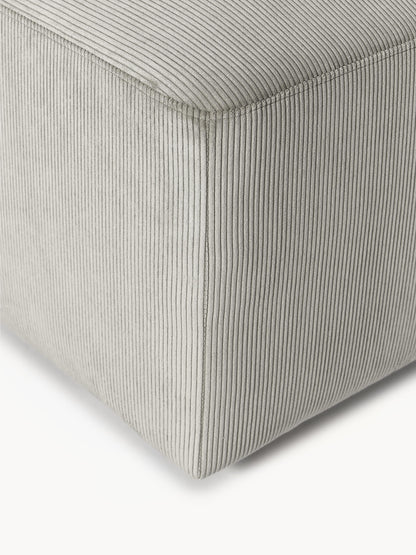 XL Sofa-Hocker Melva aus Cord, B 116 x T 72 cm