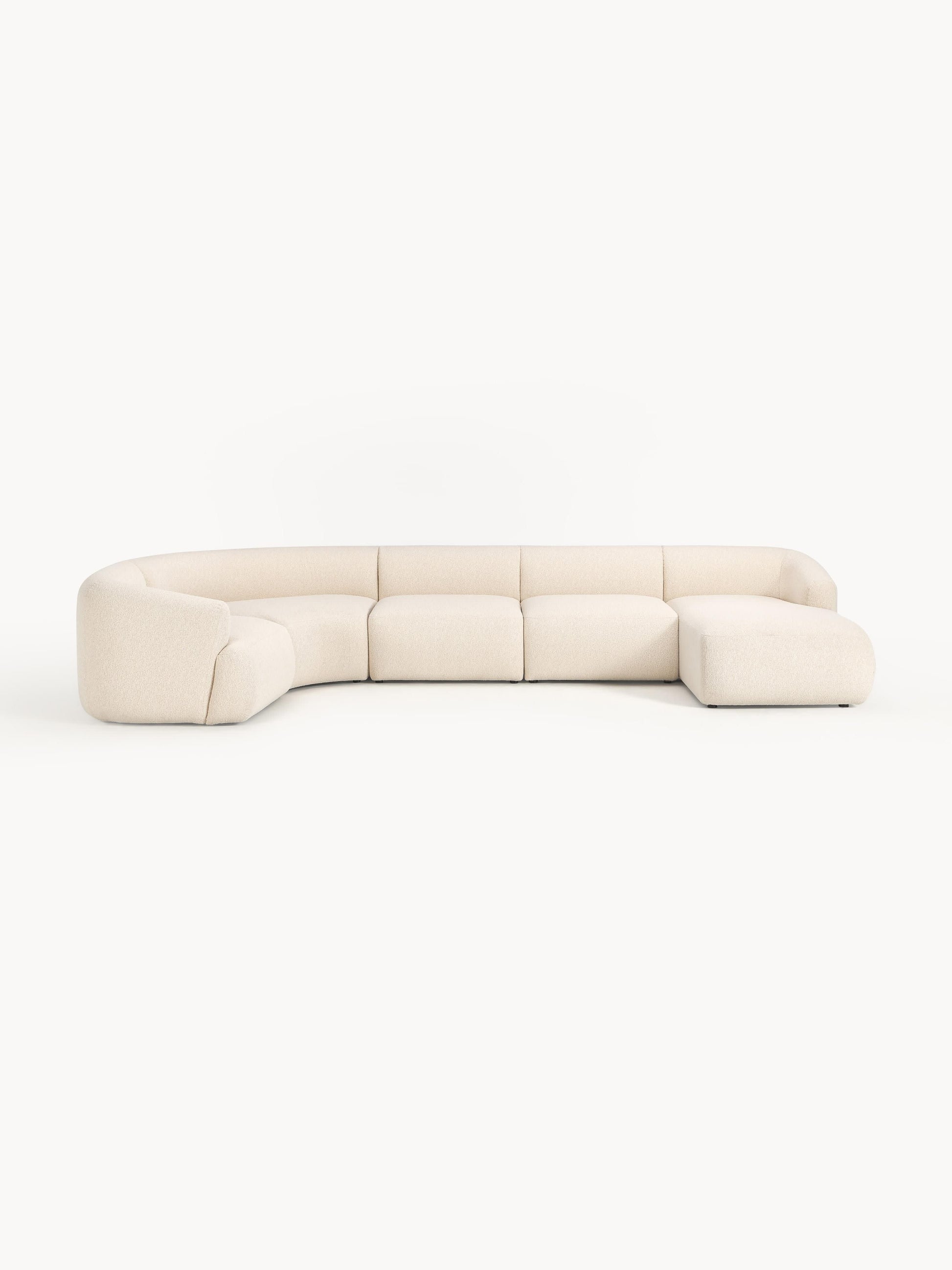 Modulares Bouclé-XL-Sofa Sofia