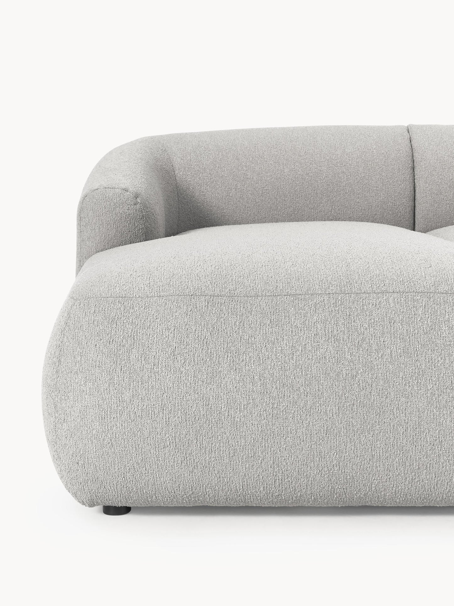 Modulares Bouclé-Ecksofa Sofia (3-Sitzer)