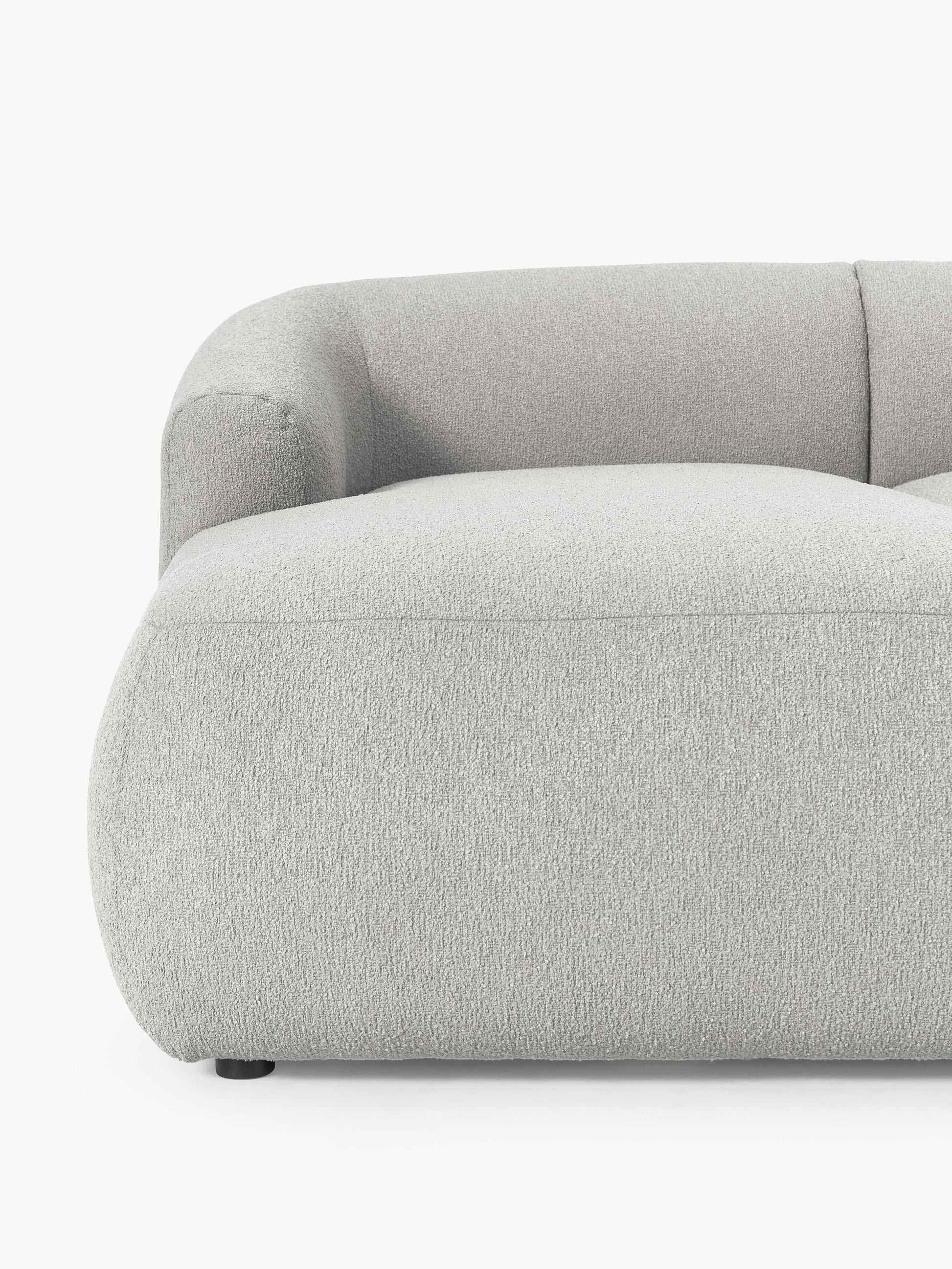 Modulares Bouclé-Ecksofa Sofia (3-Sitzer)