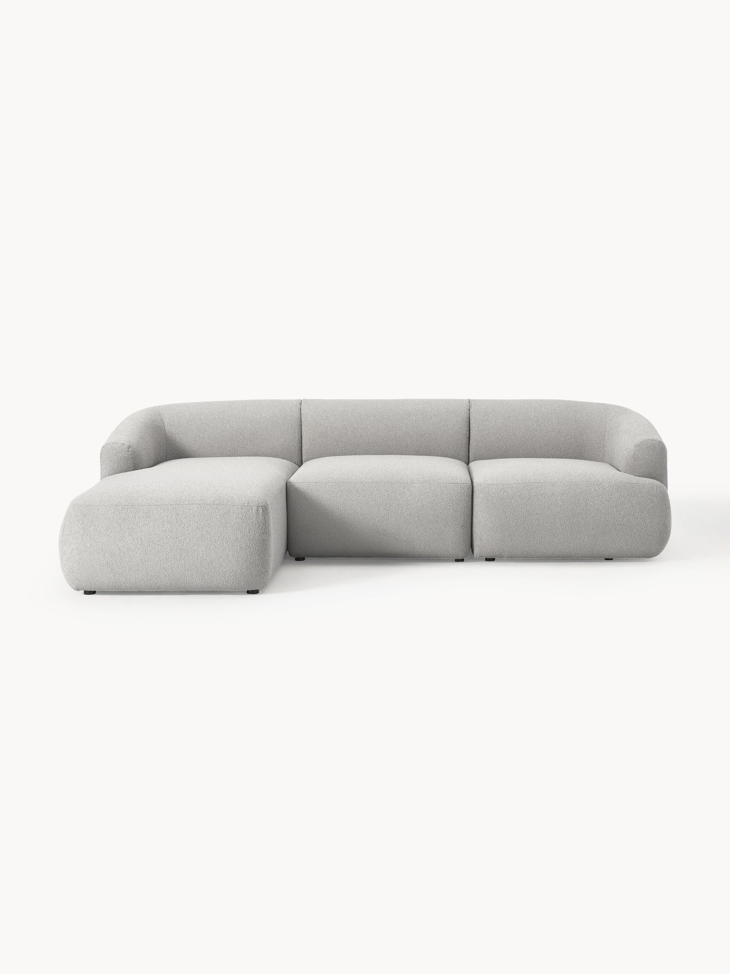 Galeriebild 1 - Modulares Bouclé-Ecksofa Sofia (3-Sitzer)