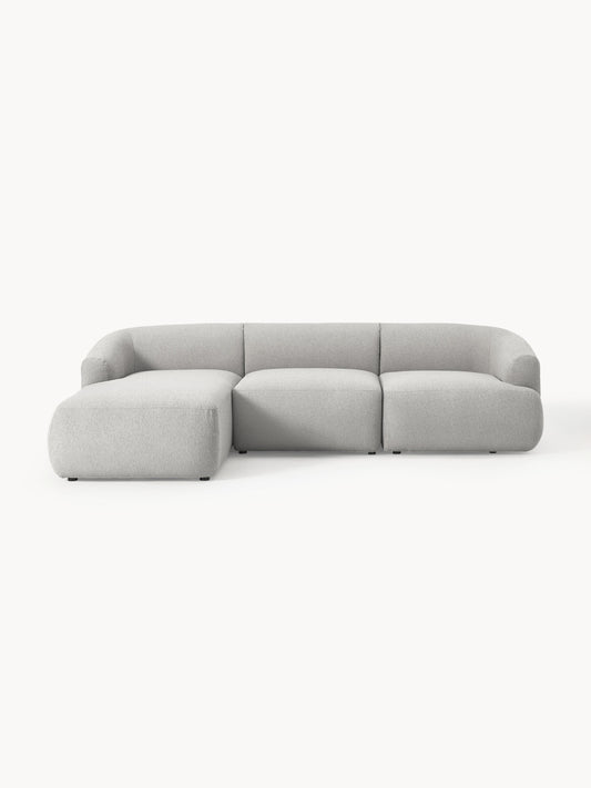 Galeriebild 1 - Modulares Bouclé-Ecksofa Sofia (3-Sitzer)