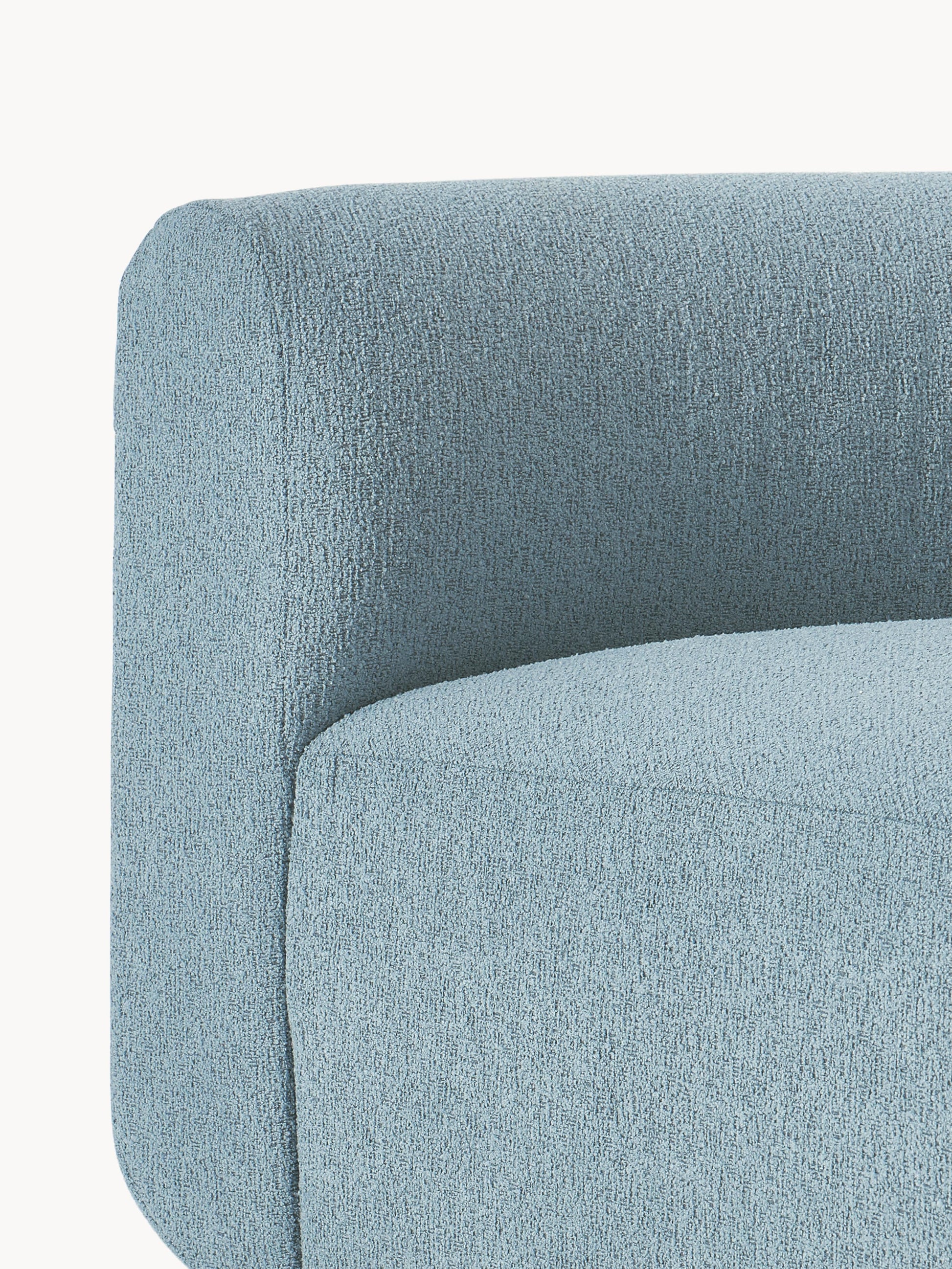 Rundes Bouclé-Eckmodul Sofia