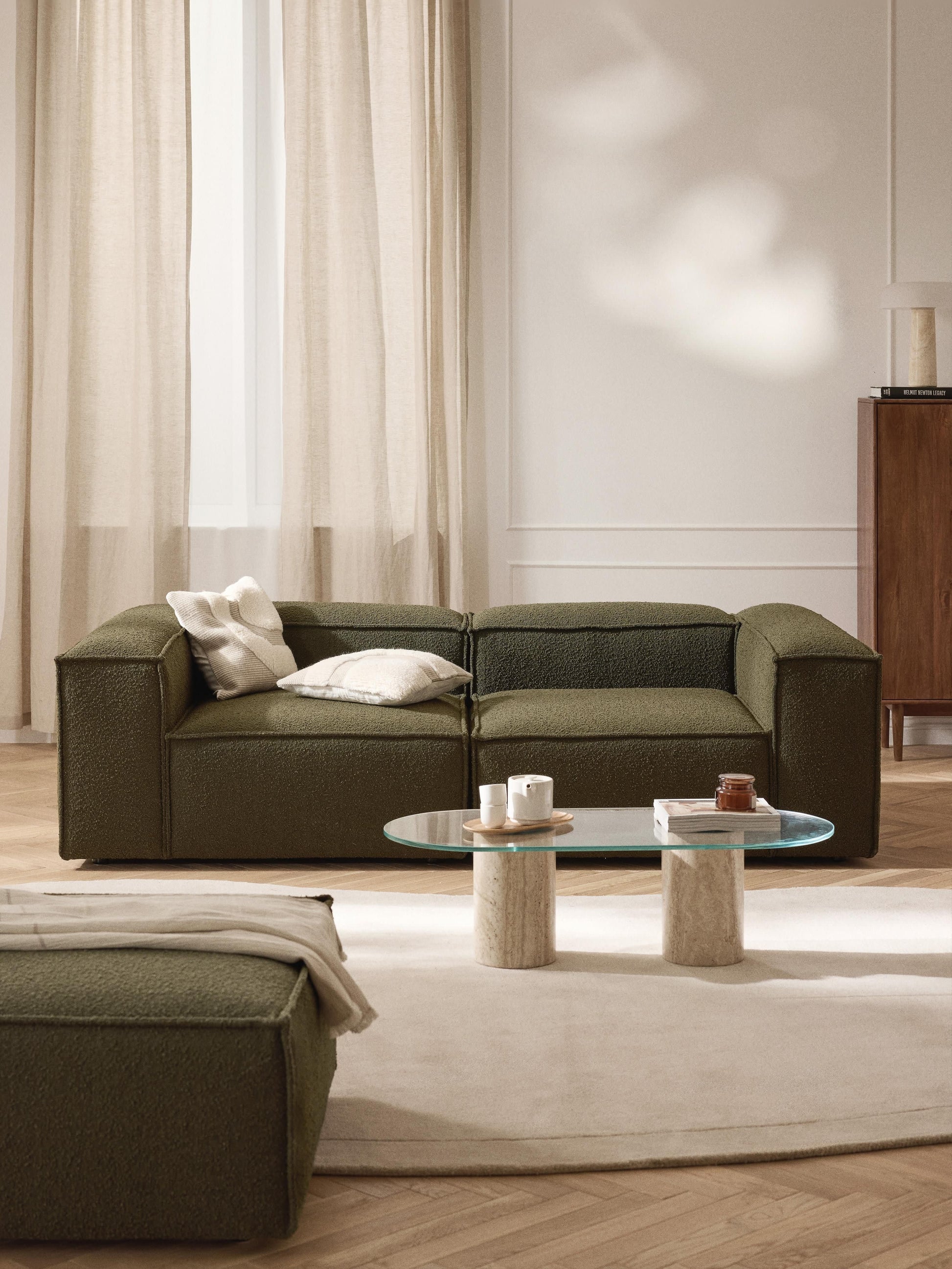Modulares Sofa Lennon (3-Sitzer) aus Bouclé